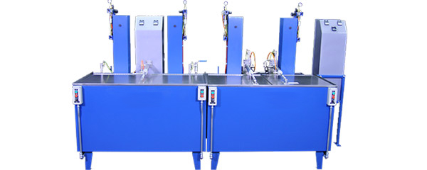 Multi-Station Agitated Immersion Parts Washer for Iron Phosphate Coatings