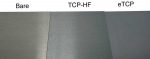 TCP-HF and eTCP chem film chromate conversion samples