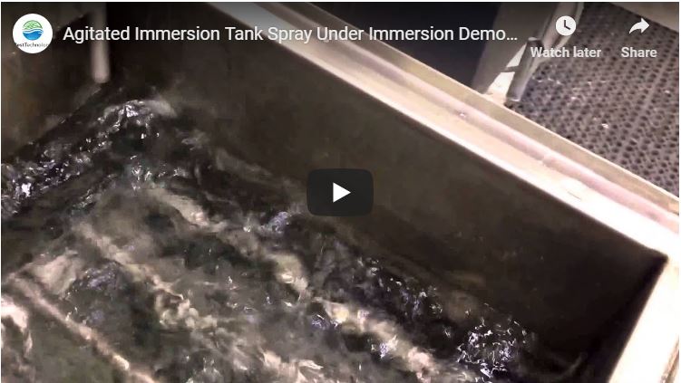 Agitated Immersion Tank Spray Under Immersion