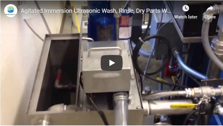 Agitated Immersion Ultrasonic Heated Parts Washer - Wash, Rinse, Dry with Oil Removal System