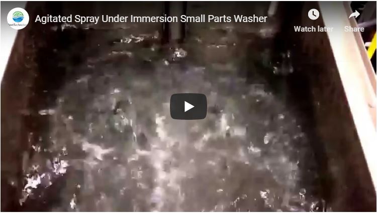 Agitated Spray-Under Immersion Heated Parts Washer