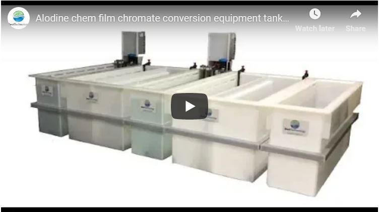 Alodine chem film chromate conversion equipment tank line