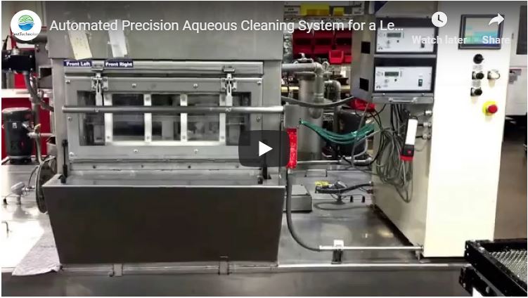 Automated Precision Aqueous Cleaning System for a Lean Cellular Manufacturing