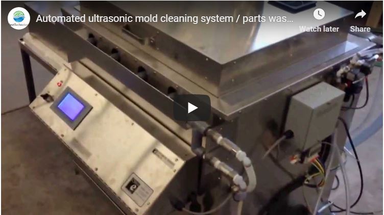Automated ultrasonic mold cleaning system / parts washer