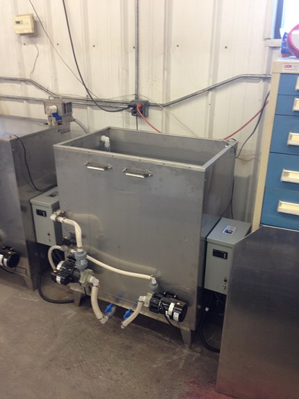 Automated Ultrasonic Parts Washer Mold Cleaning System - Storage Tank