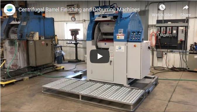 Centrifugal barrel finishing and deburring machines