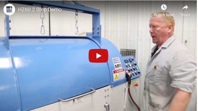 Centrifugal Barrel Finishing Machine - 2 Step Demo