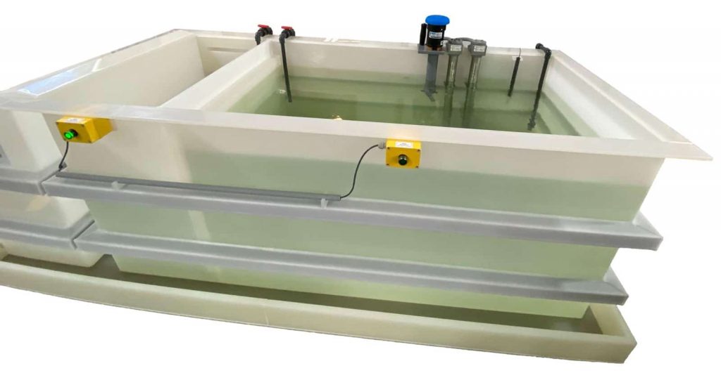 Electropolishing System Cascade Rinse Tanks